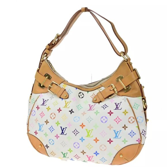 LOUIS VUITTON Greta Shoulder Bag Monogram Multi Color White M40195 689RK926 - Picture 1 of 16